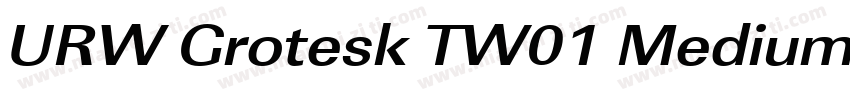 URW Grotesk TW01 Medium XWide字体转换